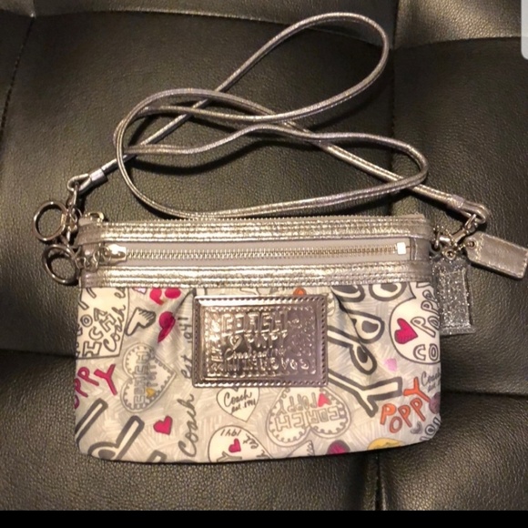 Coach POPPY CLUTCH / WALLET Purse CROSSbody - Picture 3 of 4